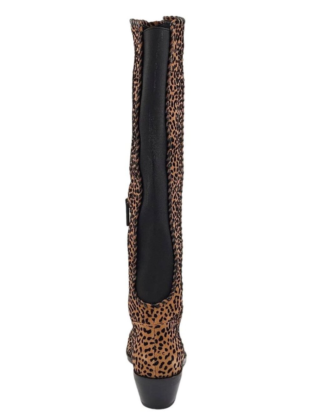 1.State Sage Animal Cheetah Suede Print Western Tall Pull On Boots SZ 6 New - Picture 9 of 9